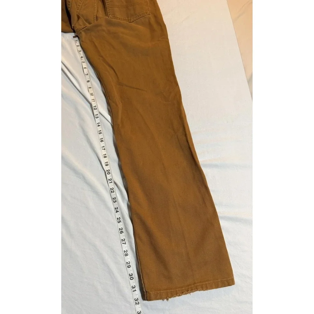 L.L. Bean Mens 100% Cotton Straight Fit Khaki Jeans‎ Size 31x32